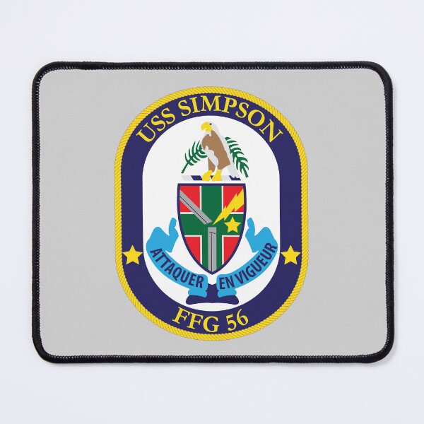 Item preview, USS Simpson (FFG-56) Navy Patch designed and sold by Feral Pug.