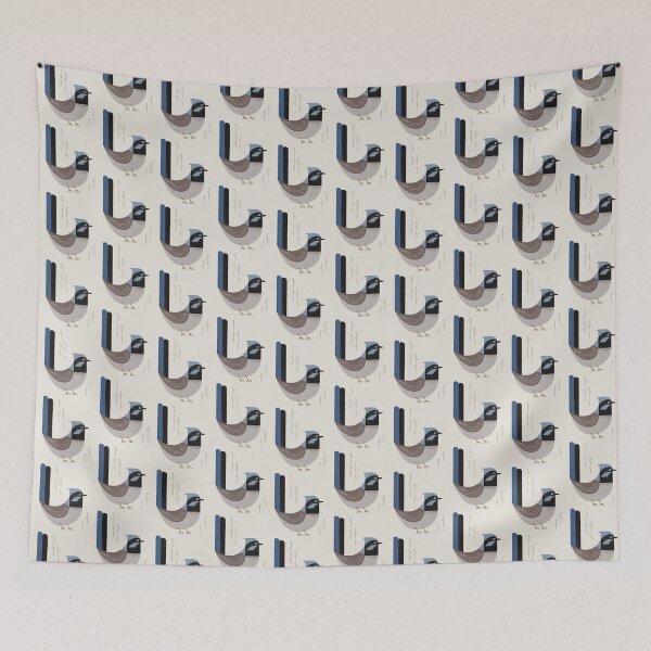 Item preview, Superb Fairywren | Pattern designed and sold by printedsparrow.