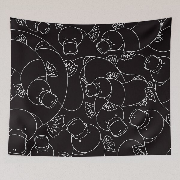 Item preview, Minimalist Platypus Black and White designed and sold by printedsparrow.
