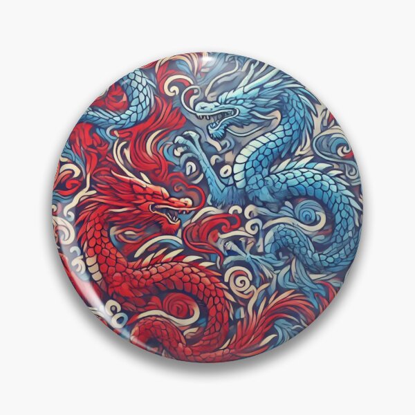 Item preview, Tessellated Dragons – Bold Red and Blue Design designed and sold by JCo. Studios.