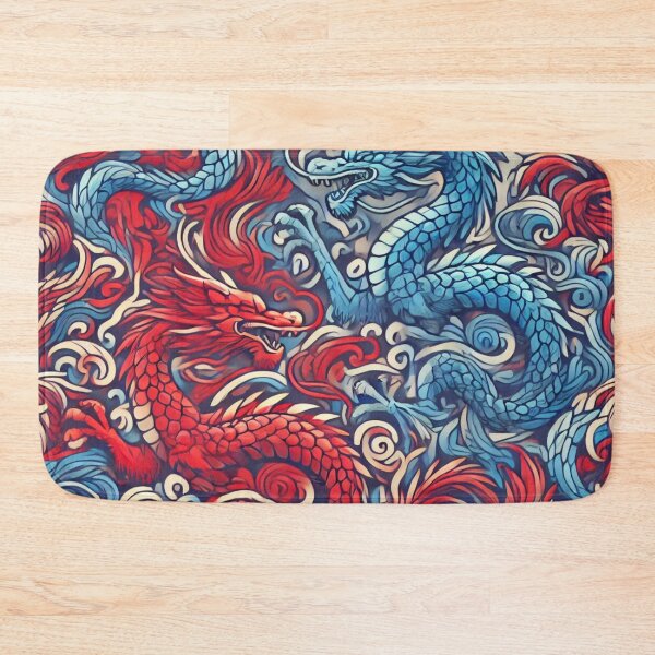 Item preview, Tessellated Dragons – Bold Red and Blue Design designed and sold by JCo. Studios.