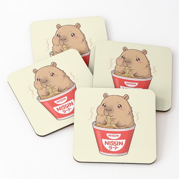 Item preview, Capybara eating instant Noodle designed and sold by The magic  Yellow bus.
