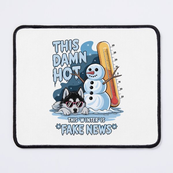 Item preview, Siberian Husky Winter Fake News Funny Design designed and sold by WildlifeInc.