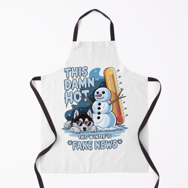 Item preview, Siberian Husky Winter Fake News Funny Design designed and sold by WildlifeInc.