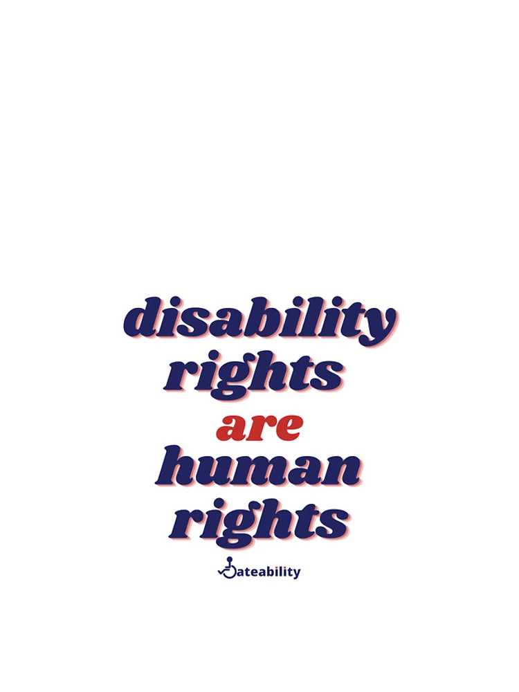 Thumbnail 4 of 4, iPhone Case, Disability Rights Are Human Rights! designed and sold by Dateability.
