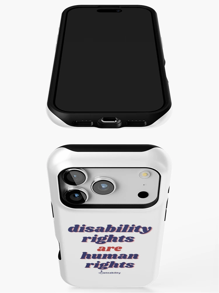 Thumbnail 3 of 4, iPhone Case, Disability Rights Are Human Rights! designed and sold by Dateability.