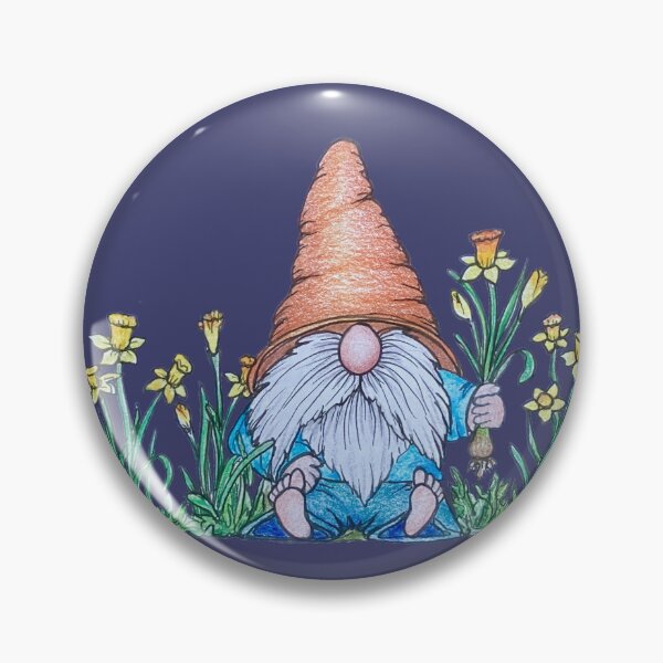 Item preview, Gnome sitting with daffodils designed and sold by SarahCD13.