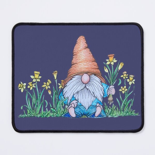 Item preview, Gnome sitting with daffodils designed and sold by SarahCD13.