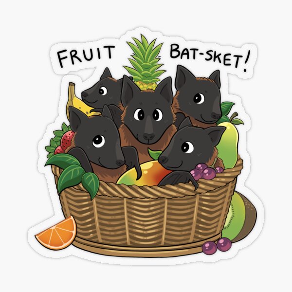 Item preview, "Fruit Bat-sket" of Fruit Bats designed and sold by DinoDoggie.