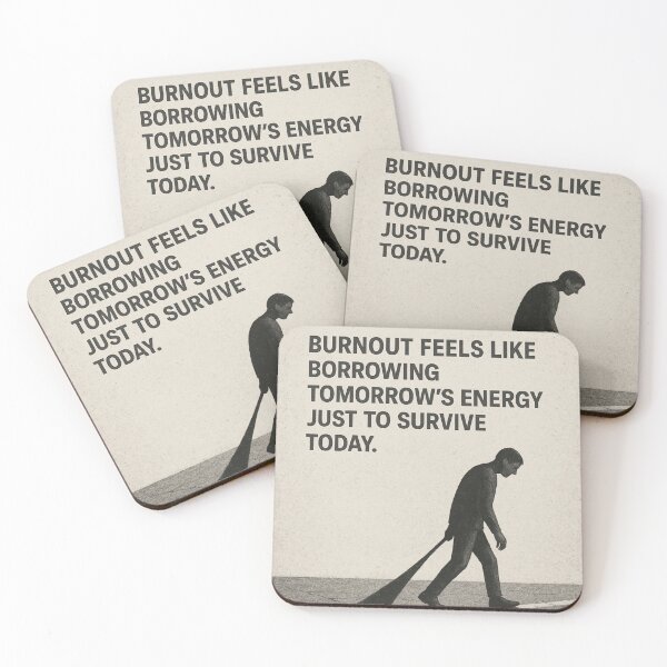 Item preview, Burnout Feels Like Borrowing Tomorrow’s Energy — Shadow Drag Poster designed and sold by ac3iongDcreator.