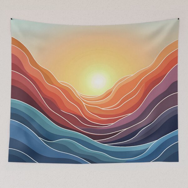 Item preview, Ocean Symphony at Dawn - Abstract AI Art designed and sold by nhk999.