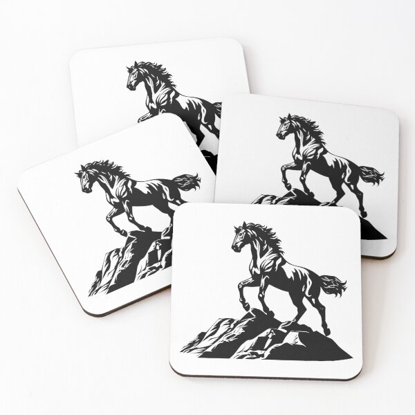 Item preview, Mustang Wild Horse Stallion Mare Western Rocky Mountain designed and sold by inkoutninja.