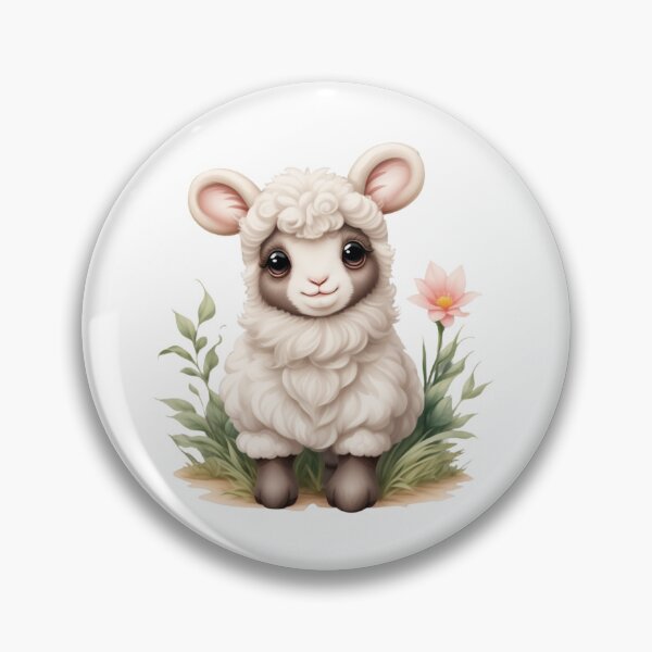 Item preview, Sweet Baby Lamb Clipart – Watercolor Illustration designed and sold by CharmingGarden.
