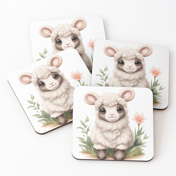 Item preview, Sweet Baby Lamb Clipart – Watercolor Illustration designed and sold by CharmingGarden.