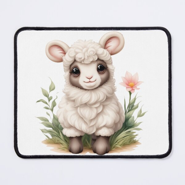 Item preview, Sweet Baby Lamb Clipart – Watercolor Illustration designed and sold by CharmingGarden.