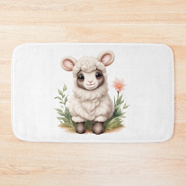 Item preview, Sweet Baby Lamb Clipart – Watercolor Illustration designed and sold by CharmingGarden.