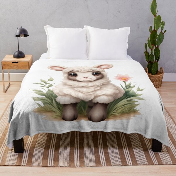 Item preview, Sweet Baby Lamb Clipart – Watercolor Illustration designed and sold by CharmingGarden.