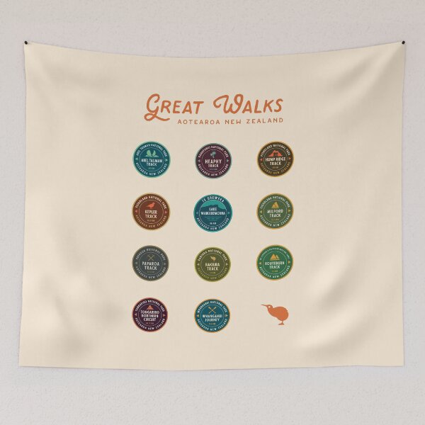 Item preview, Great Walks Aotearoa New Zealand designed and sold by fieldtripsupply.