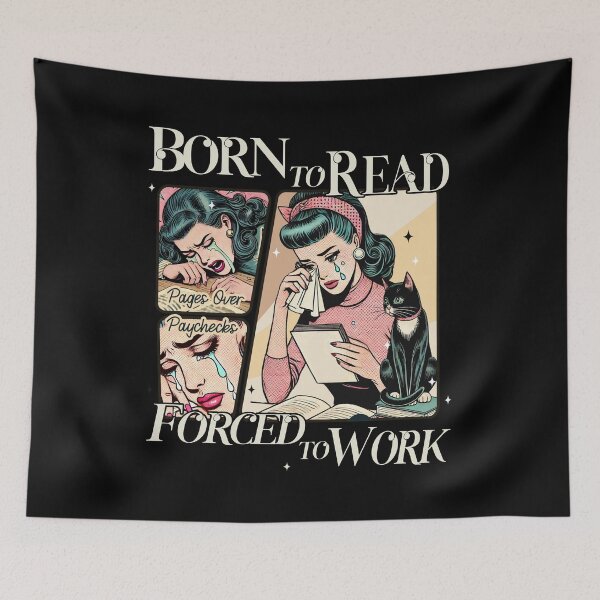 Item preview, Born to Read Pages Over Paychecks Forced to Work Shirt designed and sold by Spyshirt.