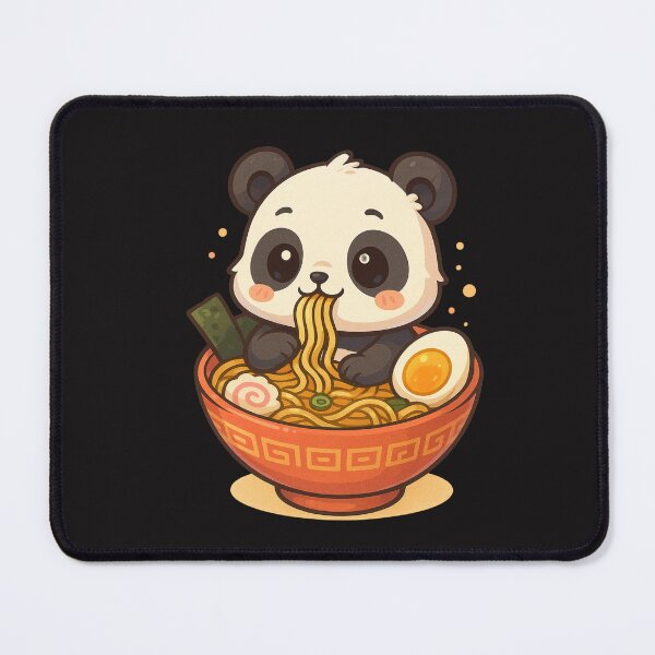Item preview, Cute Chibi Panda Sitting in Ramen Bowl | Kawaii Noodle Lover Art designed and sold by ColorSplash123.