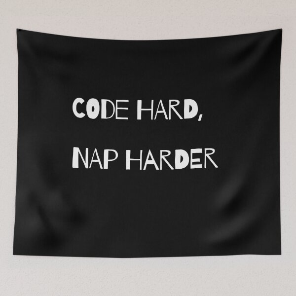 Item preview, Code Hard Nap Harder designed and sold by tshirtfandom.