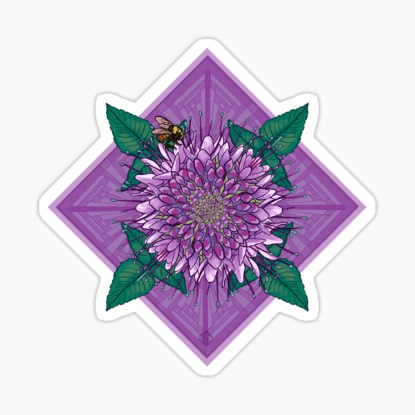 Item preview, Colorful Colorado: Bee Balm and Hunt’s Bumblebee designed and sold by StoutHeart Studio.