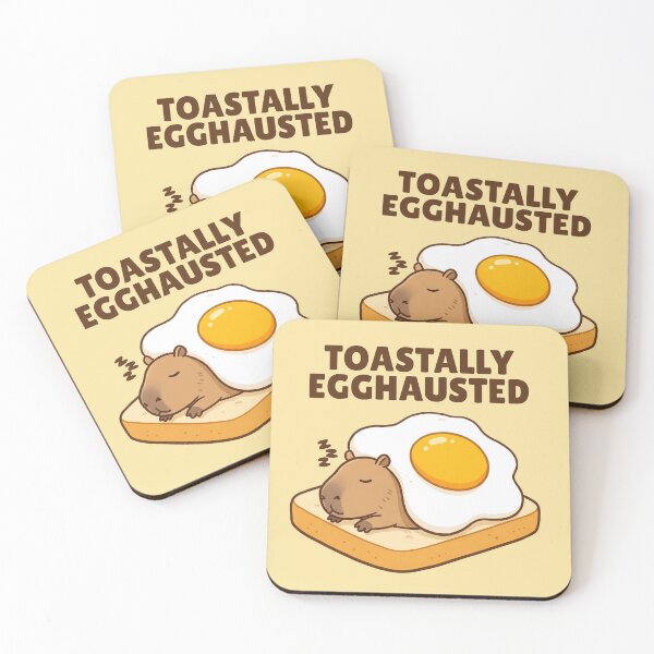 Item preview, Toastally Egghausted Capybara designed and sold by The magic  Yellow bus.