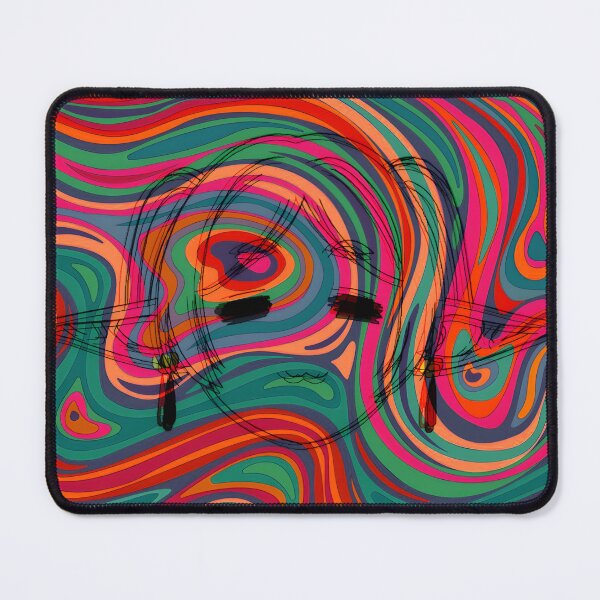 Item preview, Frieren Zooted Psychedelic cat face :3 designed and sold by GeneOfWeen92.