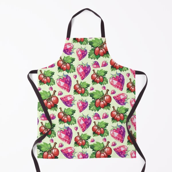 Item preview, Crystal Strawberry and Red Berries Seamless Pattern  Gemstone Style Strawberry and Berry Fruits Background designed and sold by Anastasiia Yurevych.