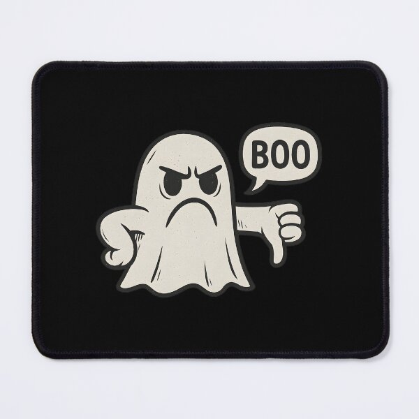 Item preview, Angry Ghost Boo - Funny Halloween Cartoon Ghost T-Shirt Design designed and sold by CreativeGarage.