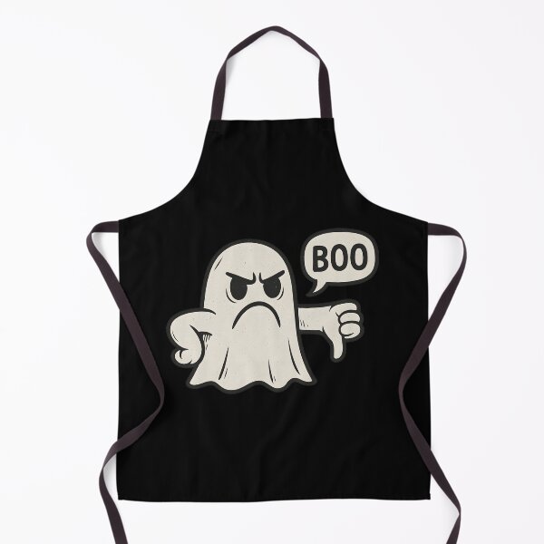 Item preview, Angry Ghost Boo - Funny Halloween Cartoon Ghost T-Shirt Design designed and sold by CreativeGarage.