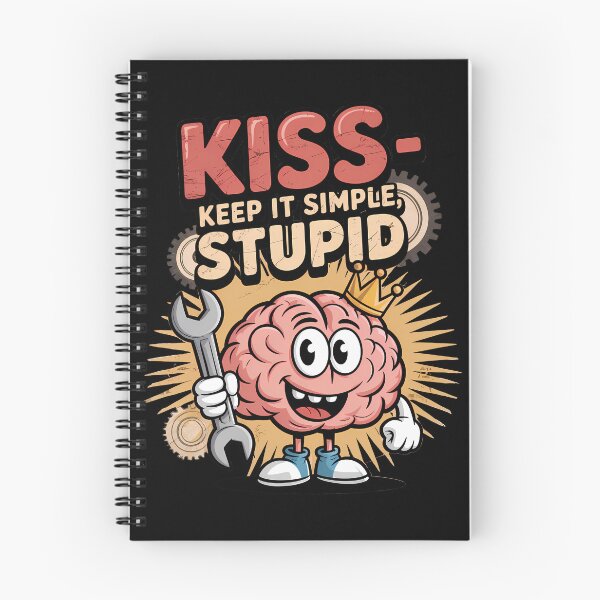 Item preview, KISS - Keep It Simple Stupid designed and sold by Funny Vintage Stickers And T-Shirts.