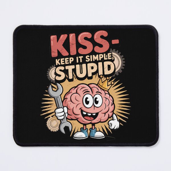 Item preview, KISS - Keep It Simple Stupid designed and sold by Funny Vintage Stickers And T-Shirts.