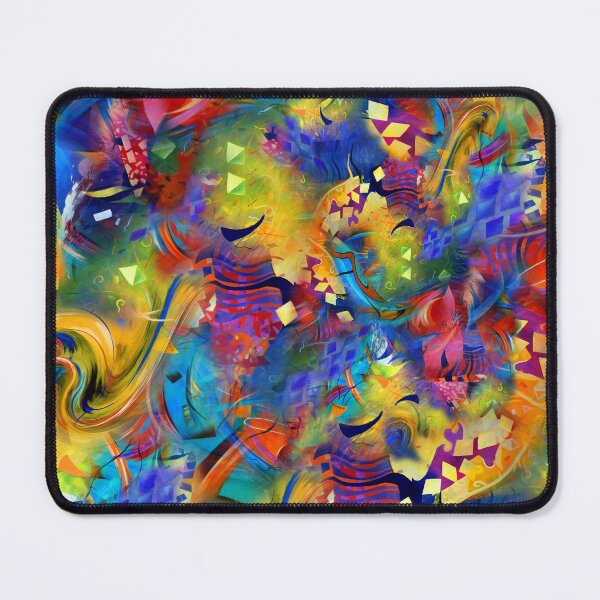 Item preview, Colorful Paint Swirls Abstract Print designed and sold by Juleez.