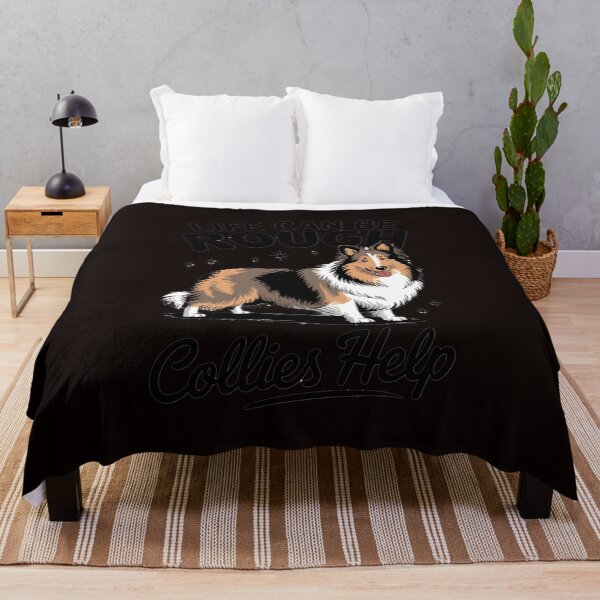 Item preview, Life Can Be Rough Collies Help Cute Rough Collie designed and sold by MAKOPOKOShop.