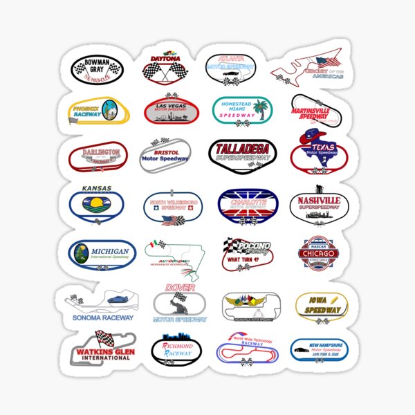 Aperçu de l'œuvre Circuit NASCAR 2025 créée et vendue par TracksideTeesShop.