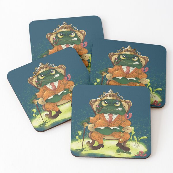 Item preview, Funny Frog King Illustration | Cute Cartoon Amphibian | Royal Animal Art designed and sold by TohuBohuArt.