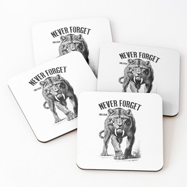 Item preview, Smilodon Never Forget Sabre Tooth Tiger Cat Paleontology designed and sold by GrandeDuc.