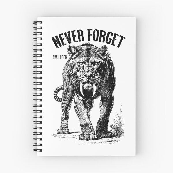 Item preview, Smilodon Never Forget Sabre Tooth Tiger Cat Paleontology designed and sold by GrandeDuc.