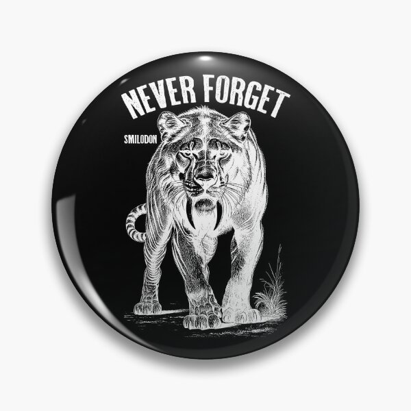 Item preview, Smilodon Never Forget Sabre Tooth Tiger Cat Paleontology designed and sold by GrandeDuc.