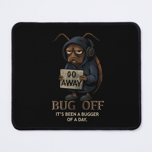 Item preview, Grumpy Roach Meme | “Go Away” Funny Bug Art | Dark Humor Cartoon designed and sold by TohuBohuArt.