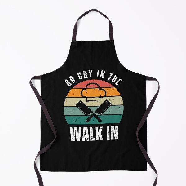 Item preview, Go Cry In The Walk In, funny gift for Chef, retro style designed and sold by idy-zone.