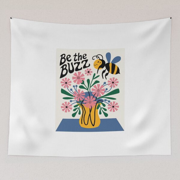 Item preview, Be the Buzz, Flower Power Vibes, Bee, floral, funnyfits70, Humor, Funny, retro, vintages, funny quotes, animal humor, designed and sold by FunnyFits70.