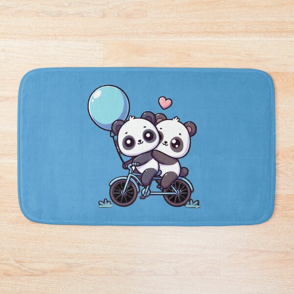 Item preview, Pandas en bicicleta - Parejas de pandas 3 designed and sold by PANDALOVEART.
