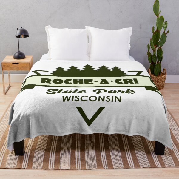 Item preview, Roche-A-Cri State Park Wisconsin Trees And Ribbon designed and sold by bivenart.