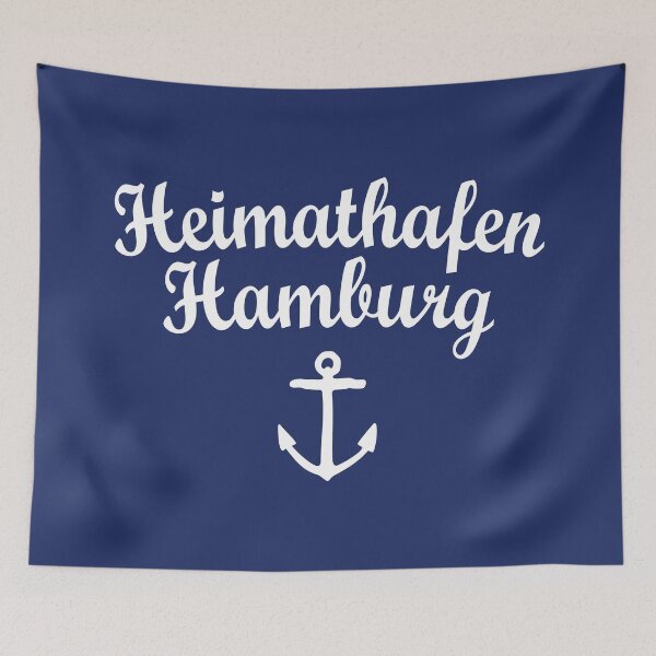 Item preview, Home port Hamburg (White) Hamburg designed and sold by theshirtshops.