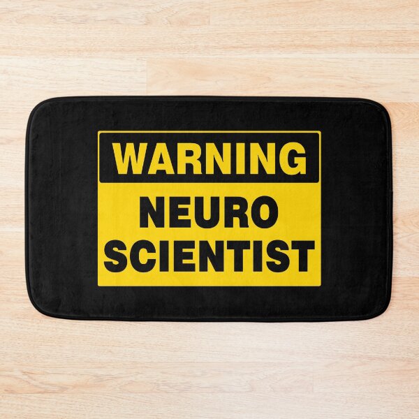Item preview, WARNING SIGN, NEURO SCIENTIST, INDUSTRIAL SIGNAGE, FUNNY designed and sold by AASparksDesigns.