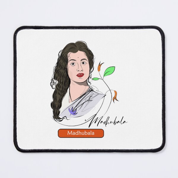 Item preview, Madhubala illustration of the iconic Indian film actress, known for her timeless beauty, charm, and legendary acting in Bollywood by kartick dutta designed and sold by KARTICK DUTTA.