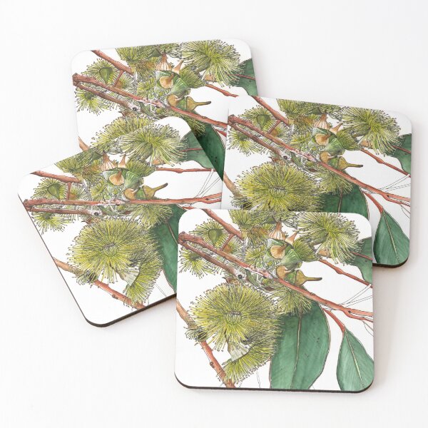 Item preview, Australian Eucalyptus Yellow Gum Flowers designed and sold by blueidesign.