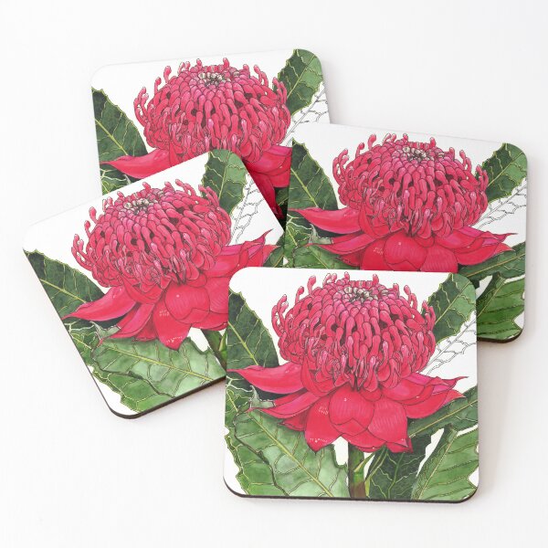 Item preview, Australian Waratah flower red designed and sold by blueidesign.
